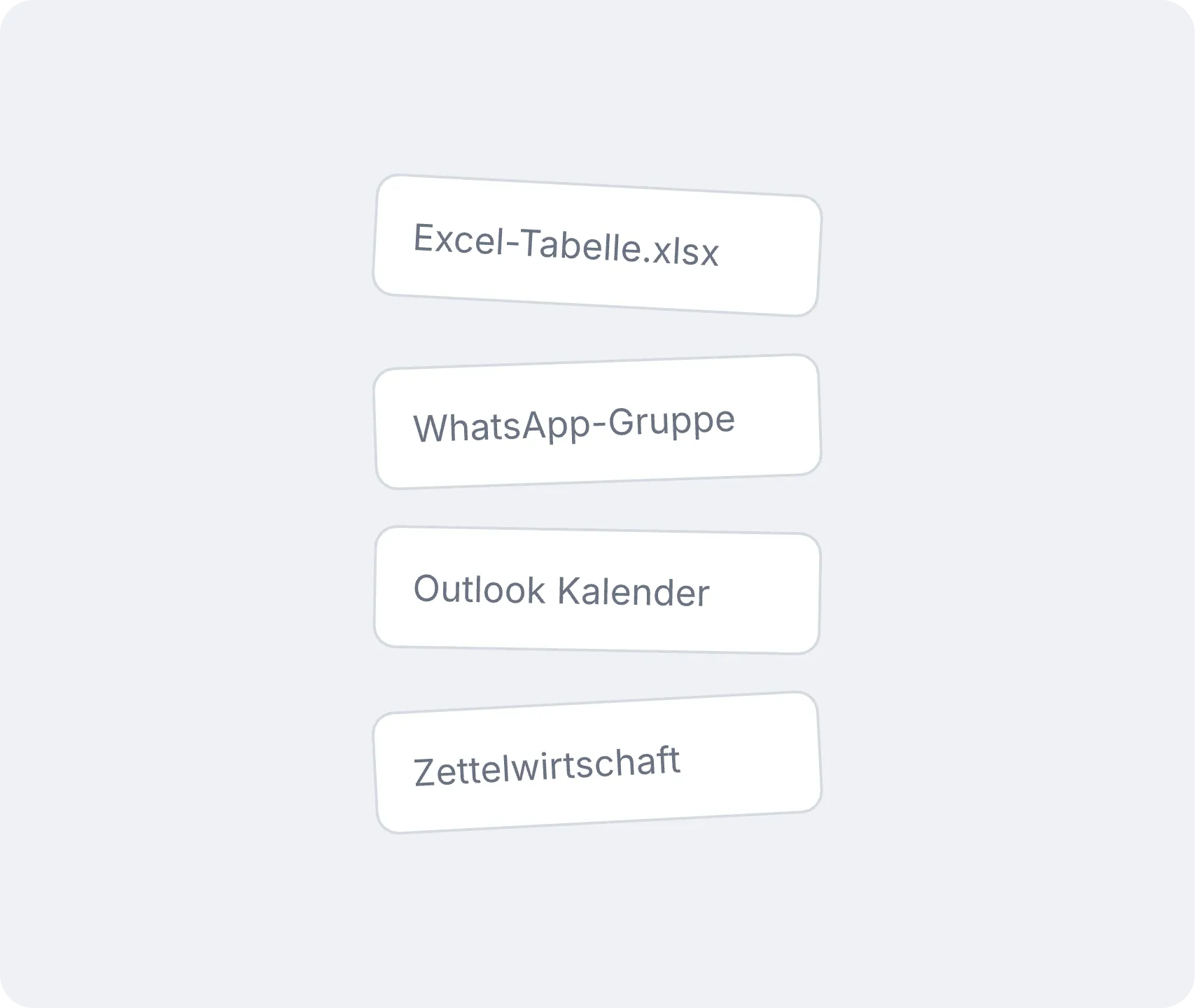 Zettelwirtschaft im Büro