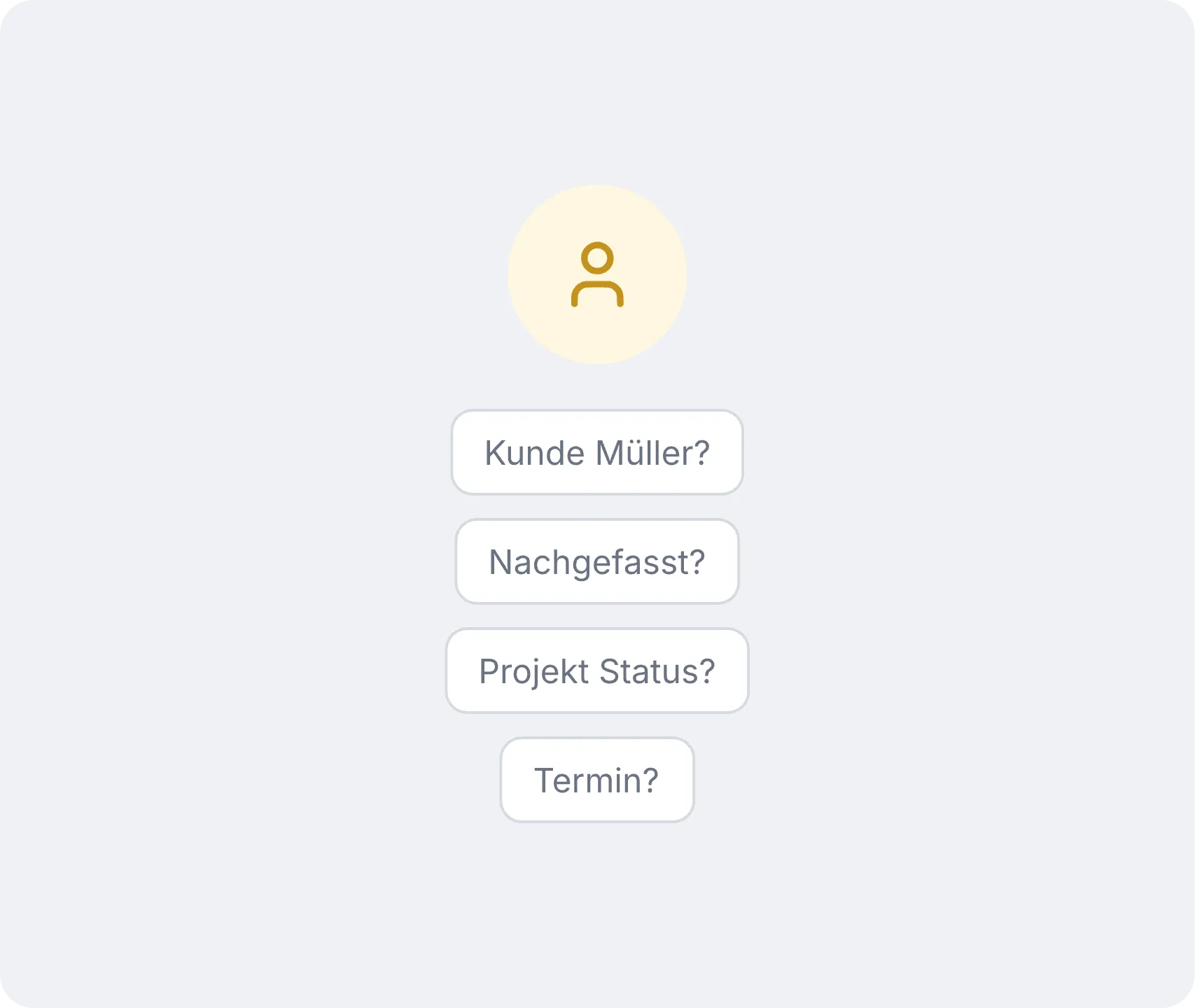 Anrufe statt System